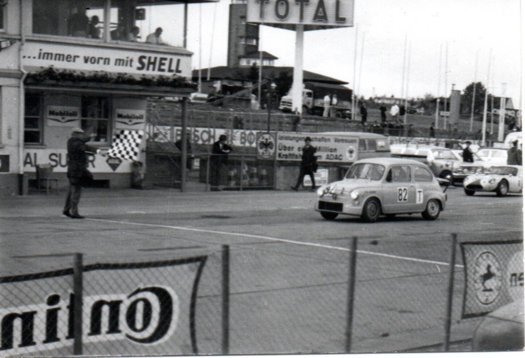 -07.08.1966- Erster Sieg im Fiat Abarth im 500 Kilometer Rennen am Nürburgring